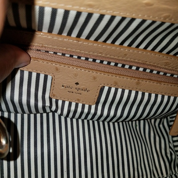 Kate Spade Victoria Falls Madeline Ostrich Satchel - Picture 6 of 9